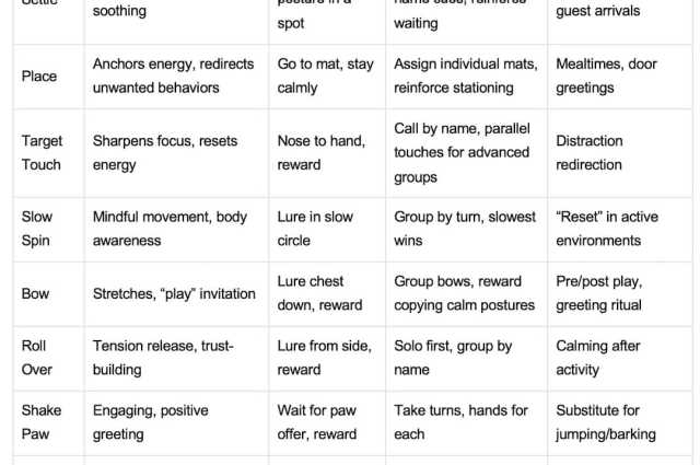 The Sunnyside Sisters Bed and Breakfast / Clarksville VA / 10 Calming and Engaging Dog Tricks: FUN time with Sien